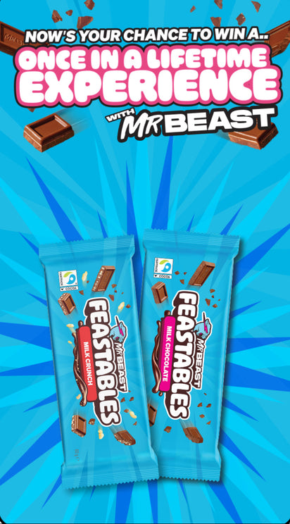 Now's Your Chance To Win A..
Once In A Lifetime
Experience
With MrBeast